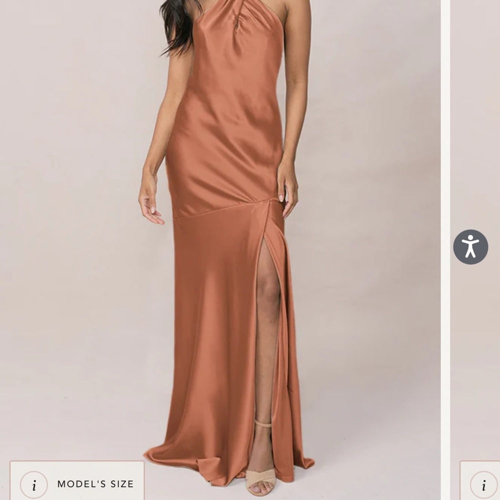 Elegant Copper Evening Gown